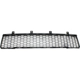 Bumper Grille For 2012-2015 Fiat 500 Hatchback Center Textured Gray Plastic