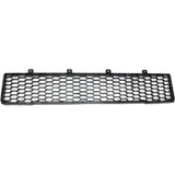 Bumper Grille For 2012-2015 Fiat 500 Hatchback Center Textured Gray Plastic