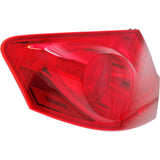 Halogen Tail Light For 2009-2013 Infiniti G37 Sedan Left Red Lens w/ Bulbs CAPA