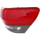 Halogen Tail Light For 2014-17 Jeep Grand Cherokee Right Outr w/Gry Trm/Blb CAPA