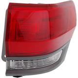 Halogen Tail Light For 2014-17 Jeep Grand Cherokee Right Outr w/Gry Trm/Blb CAPA