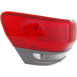 Halogen Tail Light For 2014-17 Jeep Grand Cherokee Left Outr w/Gray Trm/Blb CAPA