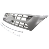 Grille For 2006-2010 Kia Sedona Upper Silver Plastic