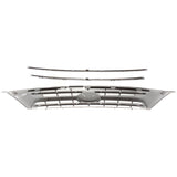 Grille For 2006-2010 Kia Sedona Upper Silver Plastic