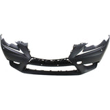 Front Bumper Cover For 2014-2015 Lexus IS250 w/ HLW/PDC Sensor Holes Primed