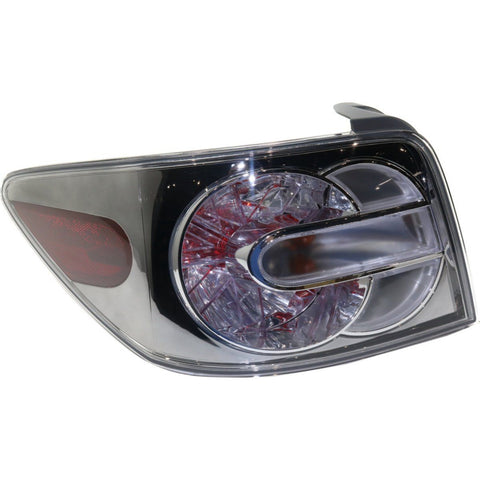 Halogen Tail Light For 2010-2012 Mazda CX-7 Left Clear/Red Lens w/ Bulbs CAPA
