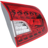 Halogen Tail Light For 2013-2015 Nissan Sentra Left Inner Clear/Red w/Bulbs CAPA