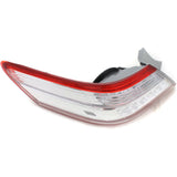 Halogen Tail Light For 2010-2011 Toyota Camry Japan Built Left Outer Clear/Red