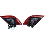 StyleLine LED Tail Light For 2012-2013 Mercedes Benz C250 Clear/Red w/Bulbs 2Pcs