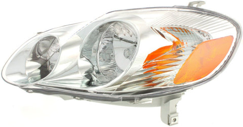 Halogen Headlight For 2003-2004 Toyota Corolla S Left w/ Bulb(s)