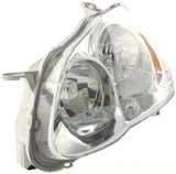 Halogen Headlight For 2003-2004 Toyota Corolla S Left w/ Bulb(s)